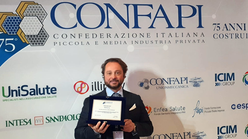 Confapi ha premiato a Roma Gherardo d'Anna - Propilei srl - Firenze